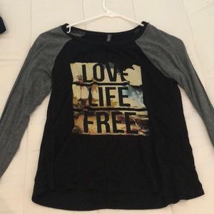 Thin long sleeve top